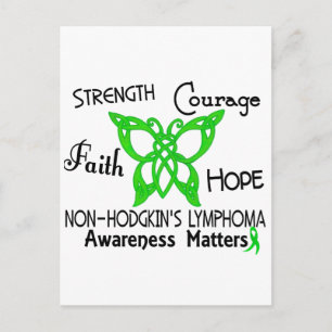 Carte Postale Papillon celtique non Hodgkins Lymphoma 3