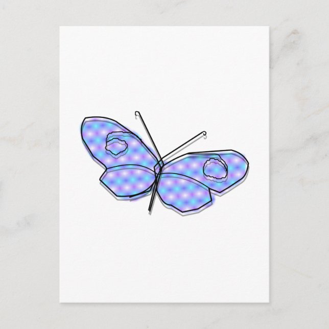 Carte Postale Papillon cosmique (Devant)