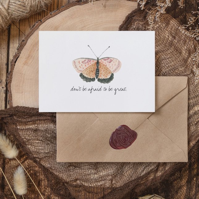 Carte Postale Papillon d'aquarelle Vintage Monarch (Monarch Vintage Watercolor Butterfly Postcard)