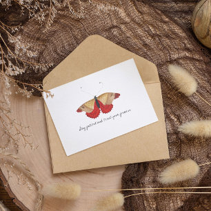 Carte Postale Papillon d'aquarelle Vintage Monarch