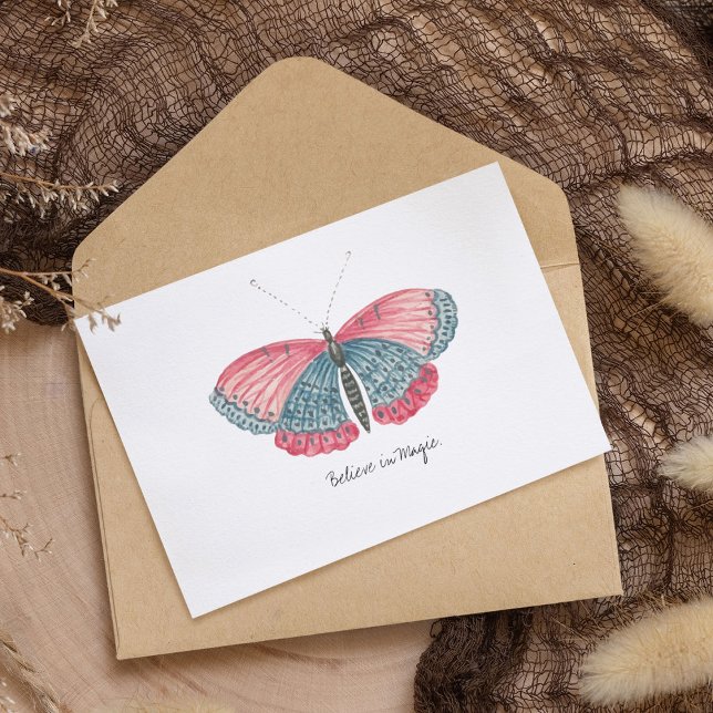 Carte Postale Papillon d'aquarelle Vintage Monarch (Monarch Vintage Watercolor Butterfly Postcard)
