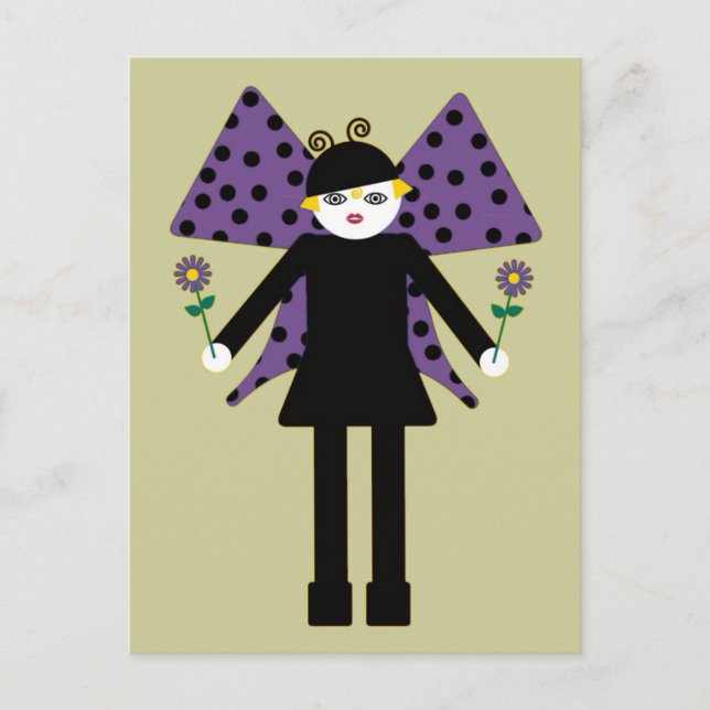 Carte postale papillon de Buggy Martzkins (Devant)