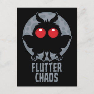 Carte Postale Papillon de Chaos Mothman Légende Cryptique