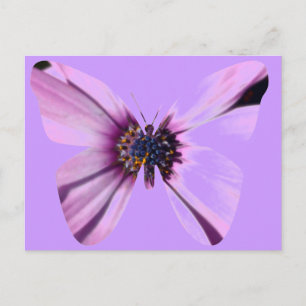 Carte Postale Papillon de fleurs