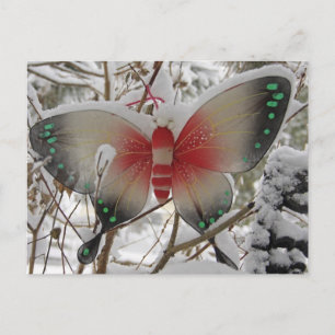 Carte Postale Papillon de neige
