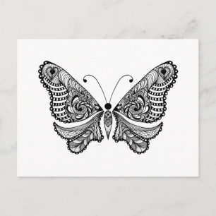 Carte Postale Papillon de style