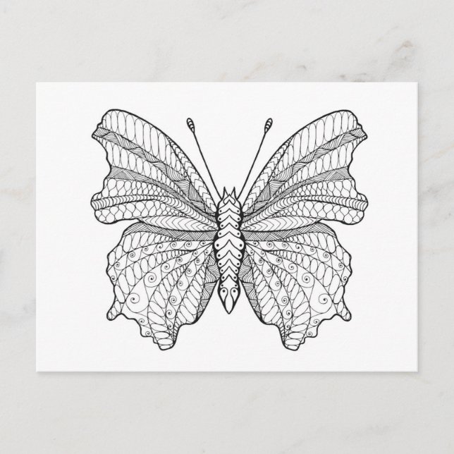 Carte Postale Papillon de style 3 (Devant)