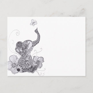 Carte Postale Papillon d'éléphant