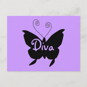 Carte Postale Papillon Diva