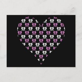 carte postale papillon du coeur