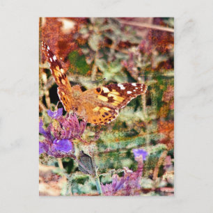 Carte Postale Papillon et rouille