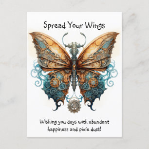 Carte Postale Papillon Étalez vos ailes bonne chance