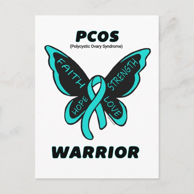 Carte Postale Papillon/Guerrier...PCOS (Devant)