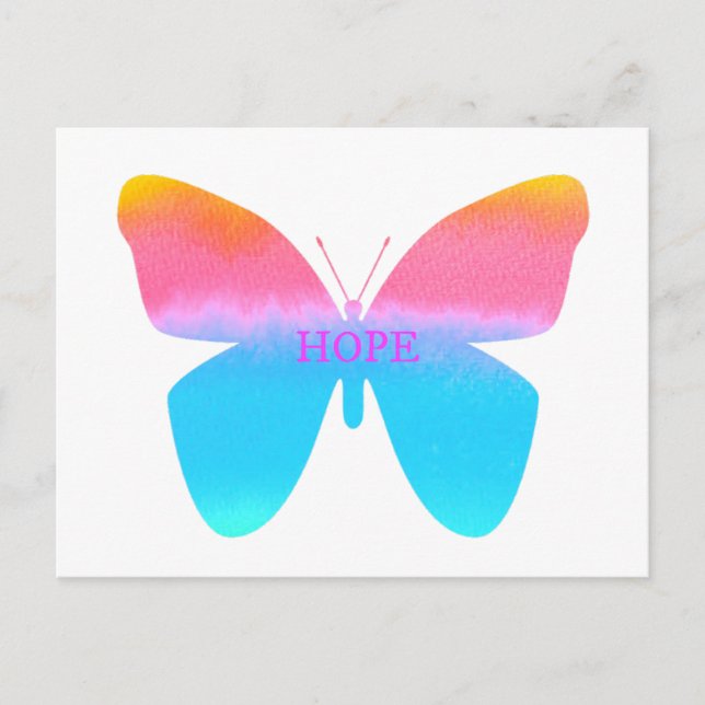 Carte Postale Papillon Hope (Devant)