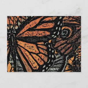 Carte Postale Papillon Monarque Abstrait