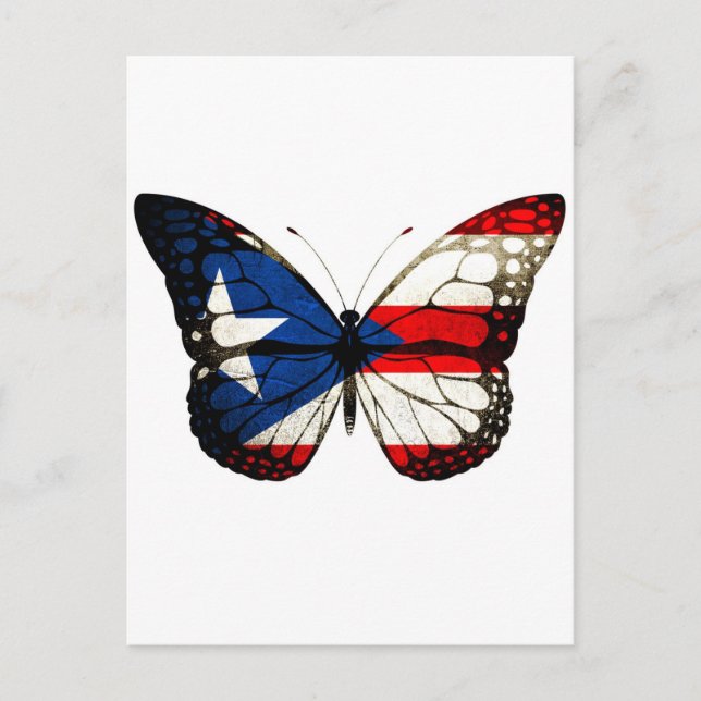 Carte Postale Papillon Porto Rico (Devant)