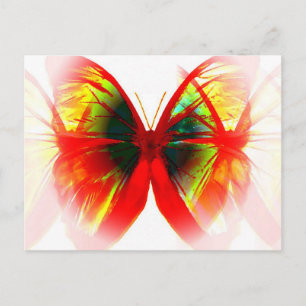 Carte Postale Papillon rouge