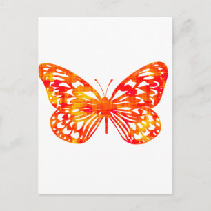 Carte Postale Papillon rouge