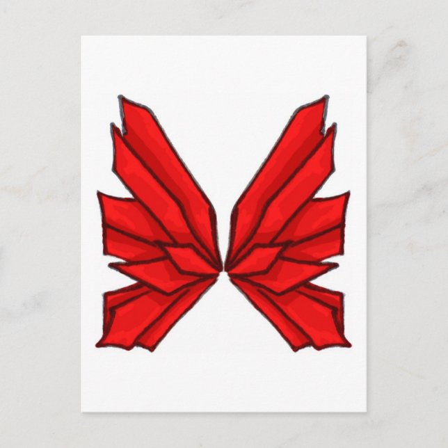 Carte Postale Papillon rouge I (Devant)