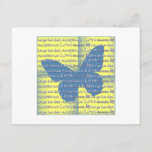 Carte Postale Papillon Slogan