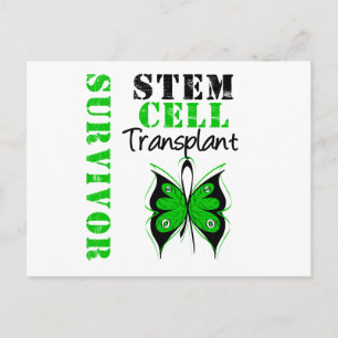 Carte Postale Papillon - Stem Cell Transplant Survivant