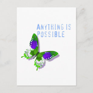 Carte Postale Papillon Tout est possible