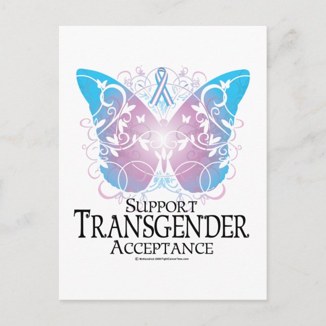 Carte Postale Papillon transgenre (Devant)