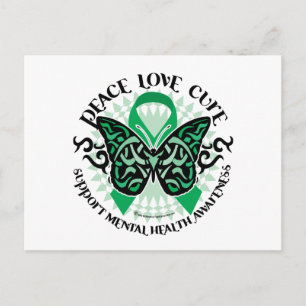 Carte Postale Papillon tribal en santé mentale