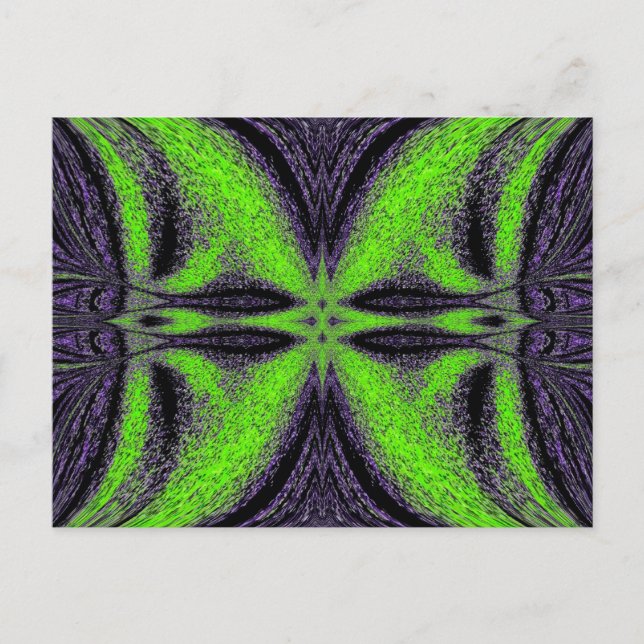 Carte Postale Papillon vert 4 (Devant)