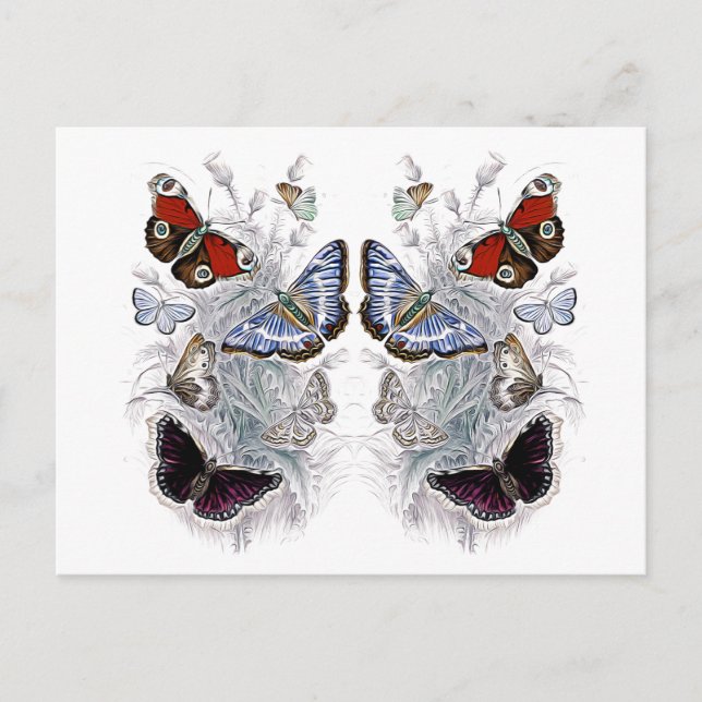 Carte Postale papillons (Devant)