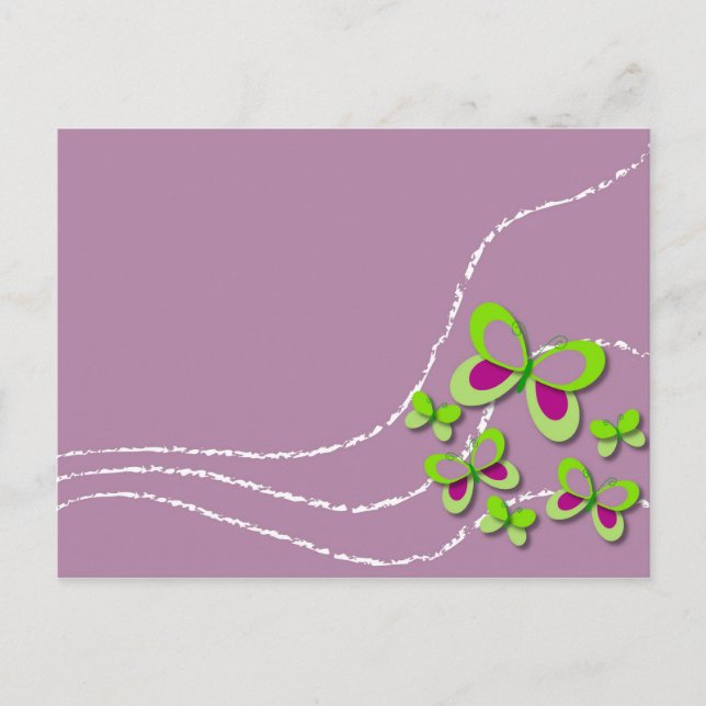 Carte Postale Papillons (Devant)