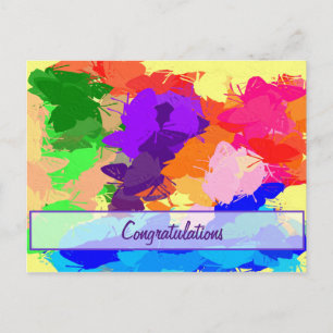 Carte Postale Papillons arc-en-ciel