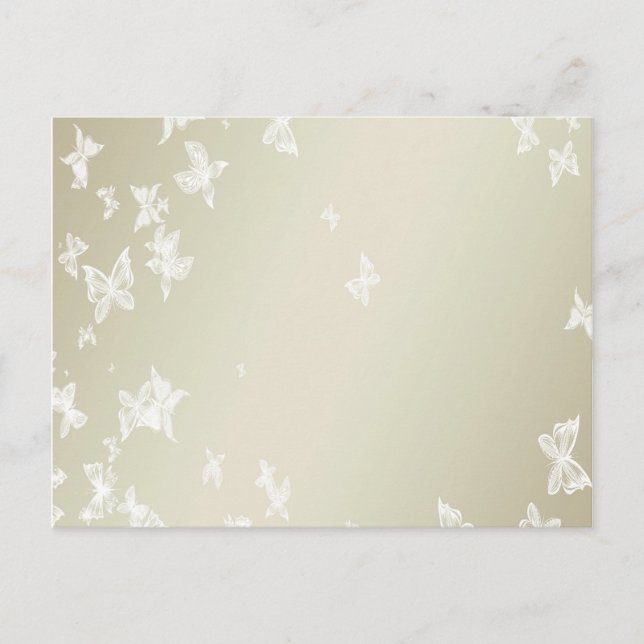 Carte Postale Papillons blancs (Devant)