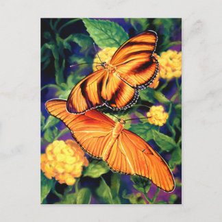 Carte postale Papillons peints