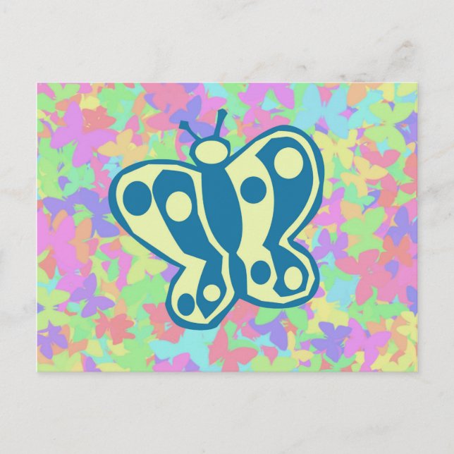 Carte postale Papillons Springtime (Devant)