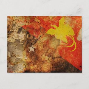 Carte postale Papouasie-Nouvelle-Guinée Grunge