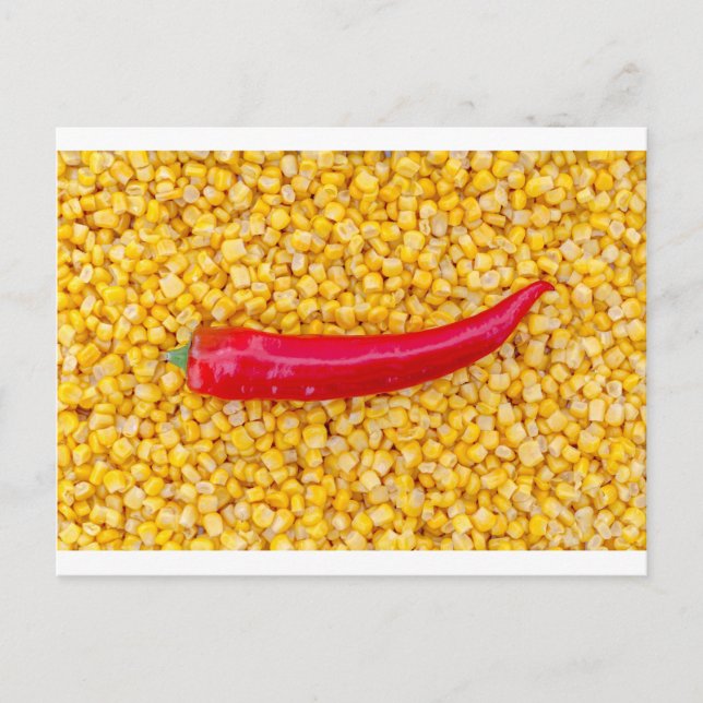 Carte Postale Paprika sur le maïs (Devant)