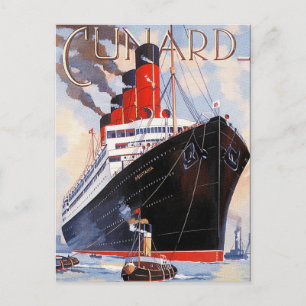 CARTE POSTALE PAQUEBOT CUNARD AQUITAINE