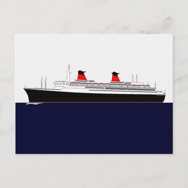 Carte Postale Paquebot France (Devant)
