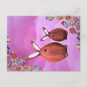 Carte Postale pâques heureux