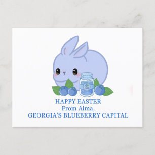 Carte Postale Pâques joyeuses de la capitale des bleuets d'Alma 