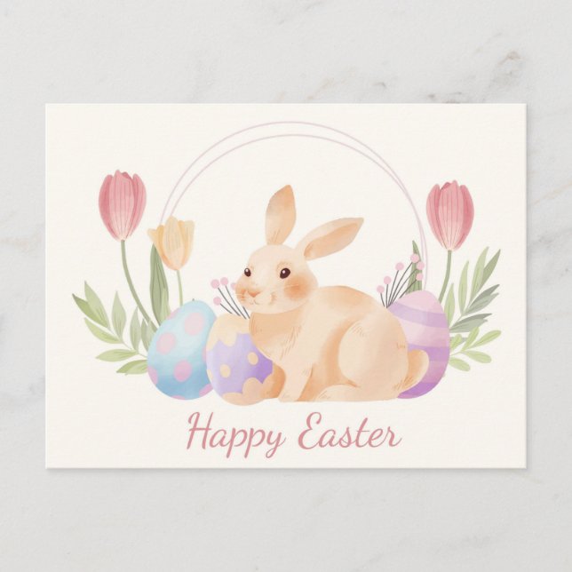 Carte Postale Pâques mignonnes (Devant)