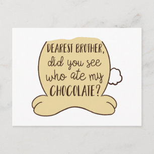 Carte Postale Pâques mûre Funny Bunny Citation Typographie