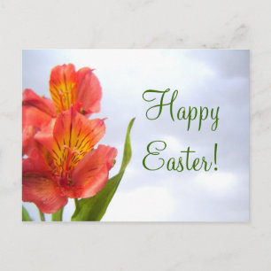 Carte postale Pâques Orange Lily
