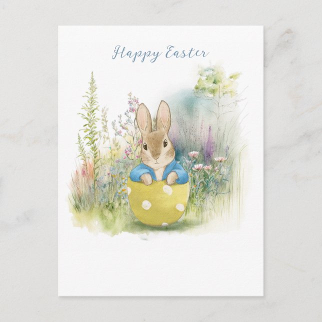 Carte postale Pâques Peter Rabbit (Devant)