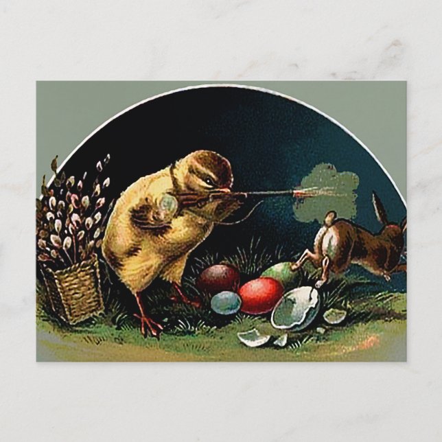 Carte Postale Pâques victoriennes vintages (Devant)