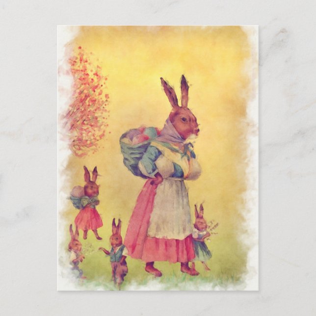 Carte Postale Pâques vintage (Devant)