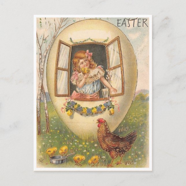 Carte Postale Pâques vintage (Devant)