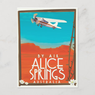 Carte Postale Par Avion - Alice Springs Australie