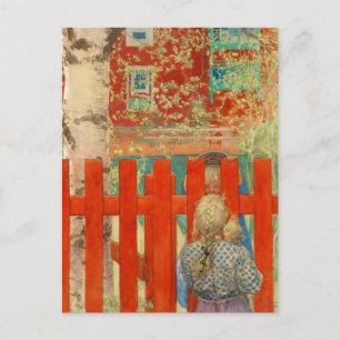 Carte Postale Par la clôture